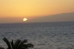 Sunset behind Gomera as seen from Tenerife